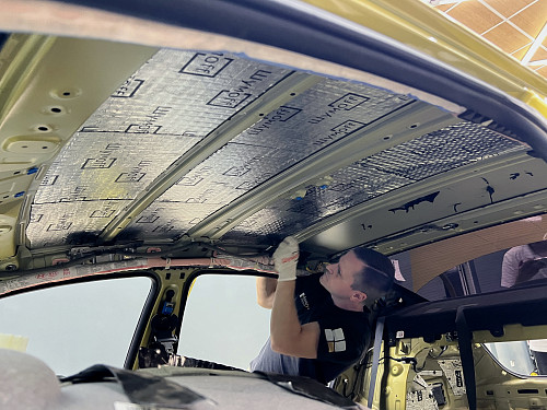 Виброизоляция крыши Хендай Элантра